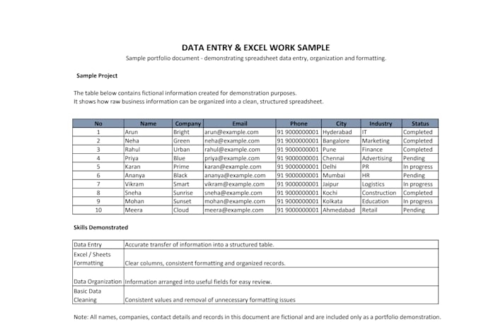 do accurate data entry and copy paste in excel